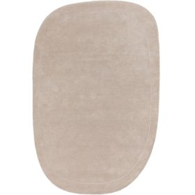 Wool Rug Shape Cream 200x300 cm