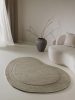Wool Rug Shape Light Green 140x200 cm