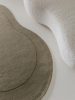 Wool Rug Shape Light Green 140x200 cm