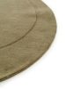Wool Rug Shape Light Green 140x200 cm