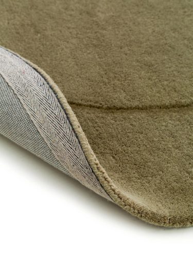 Wool Rug Shape Light Green 140x200 cm