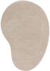 Wool Rug Shape Cream 140x200 cm