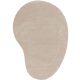 Wool Rug Shape Cream 140x200 cm