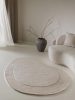 Wool Rug Shape Cream 140x200 cm