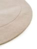 Wool Rug Shape Cream 140x200 cm