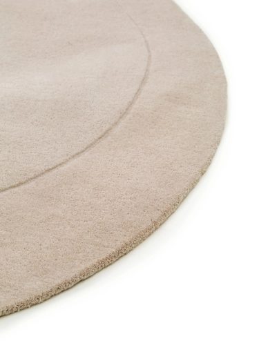 Wool Rug Shape Cream 140x200 cm