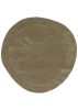 Wool Rug Shape Light Green ø 200 cm round