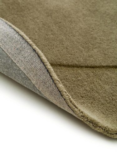 Wool Rug Shape Light Green ø 200 cm round