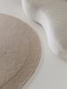 Wool Rug Shape Cream ø 200 cm round