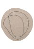 Wool Rug Shape Cream 15x15 cm Sample