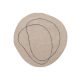 Wool Rug Shape Cream 15x15 cm Sample