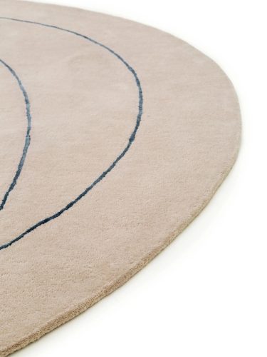 Wool Rug Shape Cream ø 200 cm round