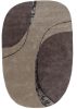 Wool Rug Shape Taupe 160x230 cm