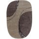 Wool Rug Shape Taupe 160x230 cm