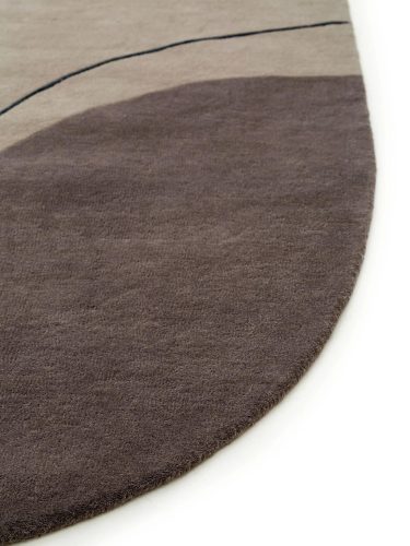 Wool Rug Shape Taupe 200x300 cm