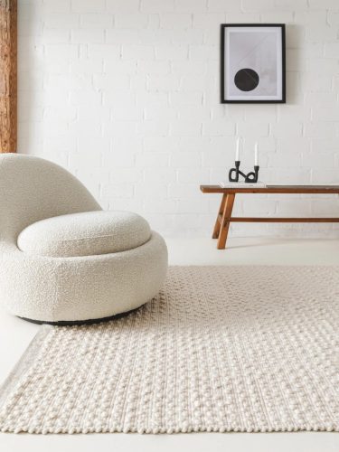 Wool Rug Lana Cream 80x150 cm