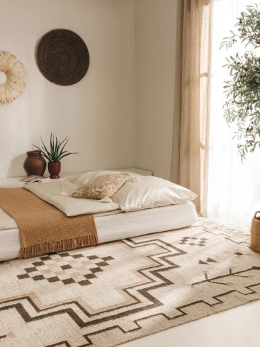 Hand Woven Kilim Mahila Taupe 200x300 cm