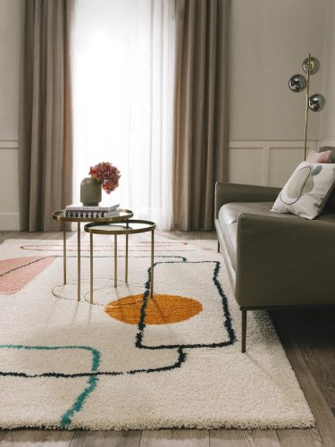 Shaggy rug Louise Multicolour 120x170 cm