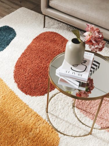 Shaggy rug Louise Cream/Rose 120x170 cm
