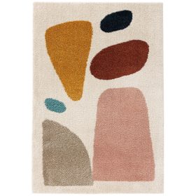 Shaggy rug Louise Cream/Rose 200x290 cm