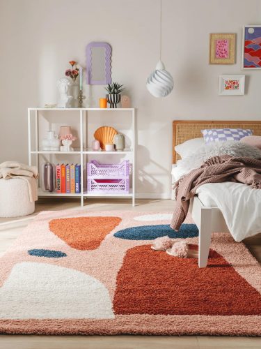 Shaggy rug Louise Multicolour 120x170 cm