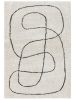 Shaggy rug Louise Black/White 140x200 cm