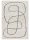Shaggy rug Louise Black/White 140x200 cm