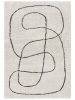 Shaggy szőnyeg Louise Fekete/Fehér 160x230 cm