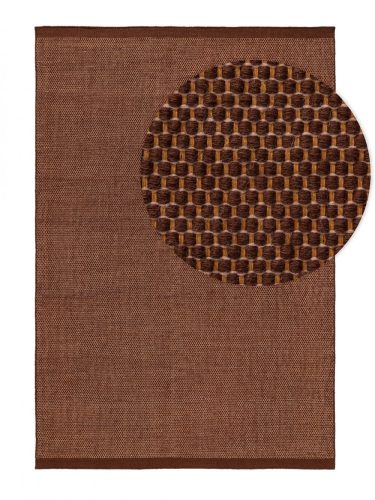 Gyapjú szőnyeg Rocco Brown 200x300 cm