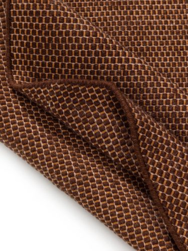 Round Wool Rug Rocco Brown ø 150 cm round