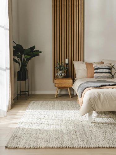 Wool Rug Finn Ivory Grey 170x240 cm