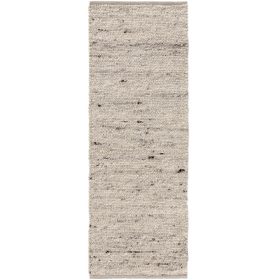 Wool Rug Finn Ivory Grey 70x200 cm