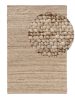 Finn bézs gyapjú szőnyeg 15x15 cm Sample