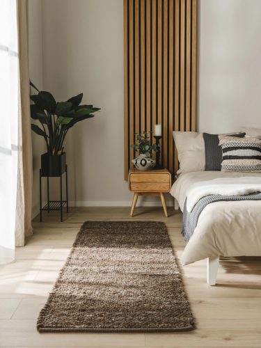 Wool Rug Finn Brown 70x200 cm