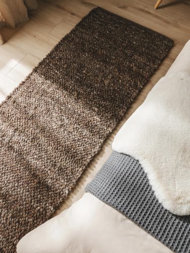 Wool Rug Finn Brown 70x200 cm