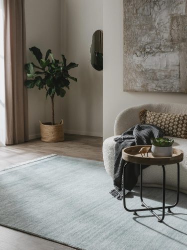 Rug made from recycled material Jade Turquoise 160x230 cm