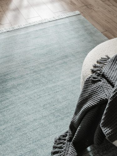 Rug made from recycled material Jade Turquoise 160x230 cm