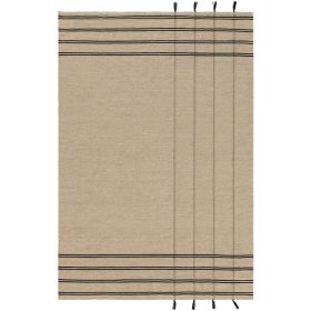 Wool Rug Kambiz Beige/Black 160x230 cm