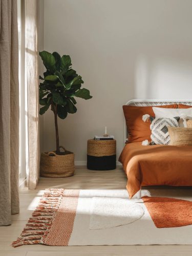 Cotton Rug Gibson Orange 200x300 cm