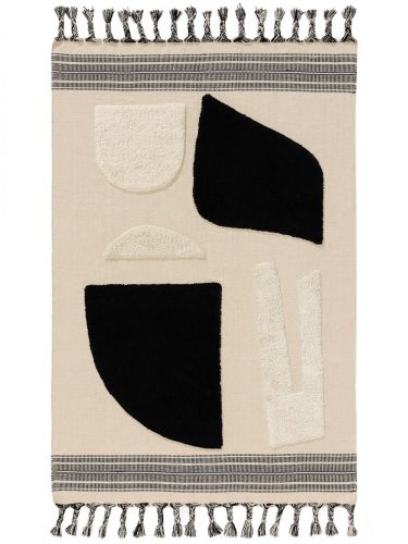 Pamut szőnyeg Gibson Fekete/Fehér 200x300 cm