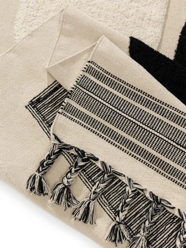 Cotton Rug Gibson Black/White 200x300 cm