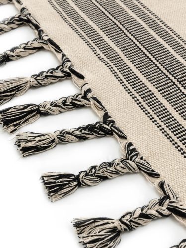 Cotton Rug Gibson Black/White 200x300 cm
