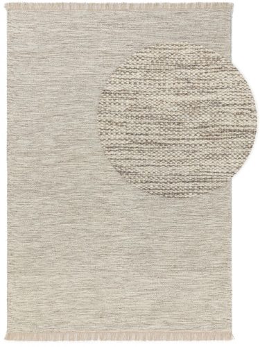 Silas gyapjú szőnyeg krém/szürke 15x15 cm Sample