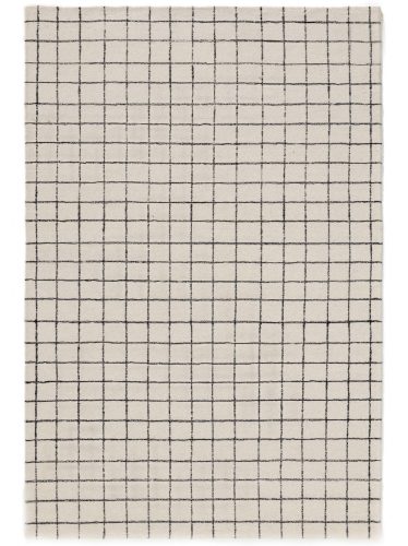 Rács mintás szőnyeg Fekete/Fehér 15x15 cm Sample