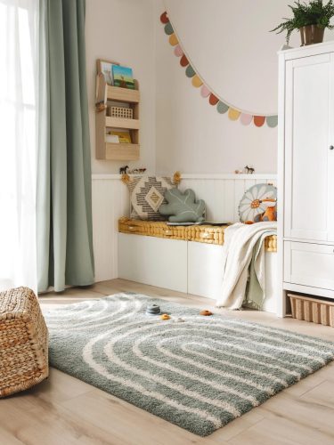 Kids rug Gobi Blue 15x15 cm Sample