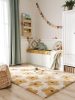 Kids rug Gobi Yellow 15x15 cm Sample