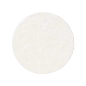 Shaggy Round Rug Cloudy Cream ø 160 cm round