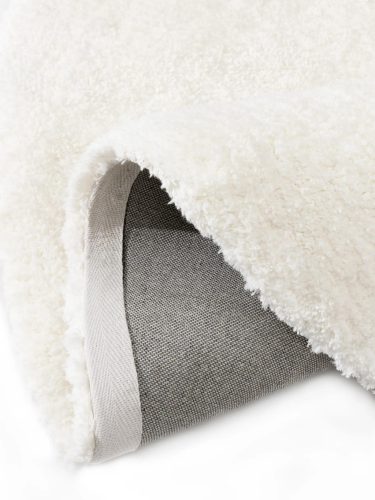 Shaggy Round Rug Cloudy Cream ø 160 cm round