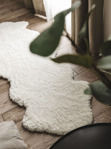 Shaggy rug Cloudy Cream 60x170 cm