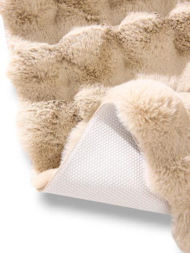 Fur Rug Dave Beige 60x120 cm